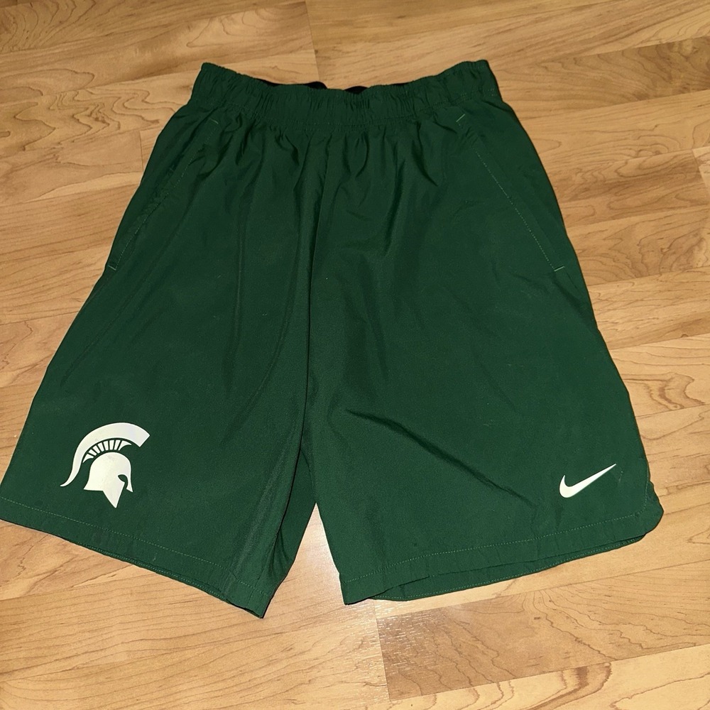 Nike Flex Woven Training Shorts 2.0 AQ3495 341 Pine Green With Spartan Logo Sz S